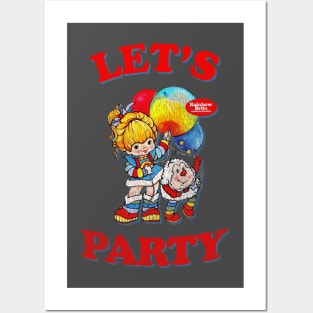 Let's Party Rainbow Brite Distressed Posters and Art